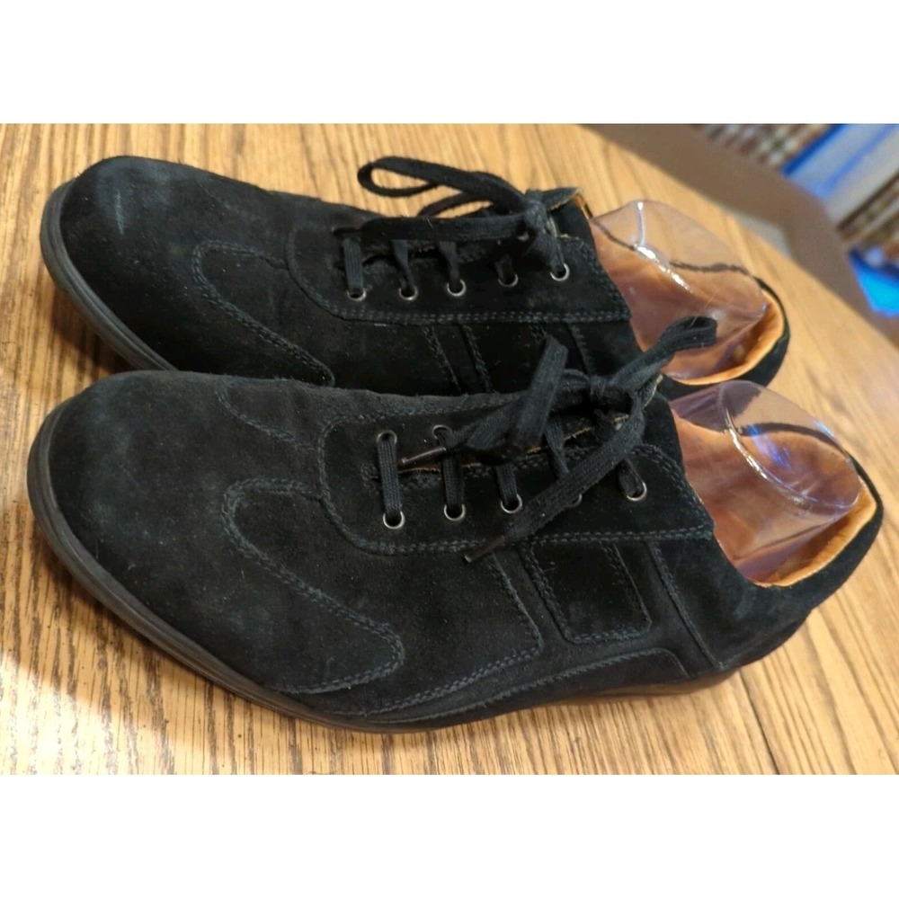 Men's Black Suede Flexa Shoes Size 8.5 Made In‎ Italy